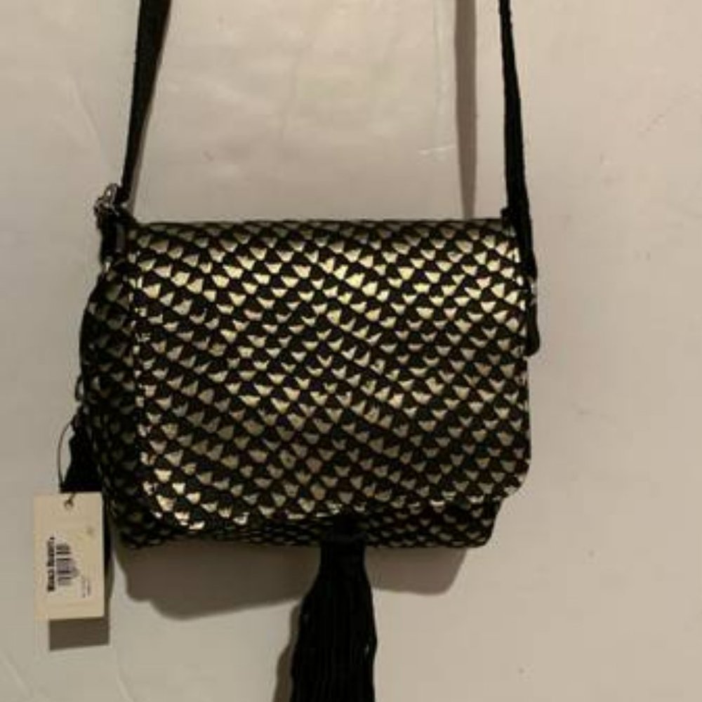 NWT Black / Silver Small Shoulder Cross Body Purse